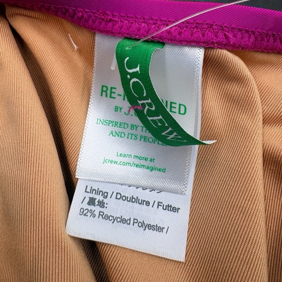 J Crew Women’s Bow Tie One Shoulder One Pc Fuchsia/Hot Pink Swimsuit Sz 24 NIP - Picture 6 of 11